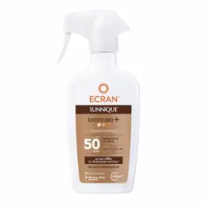 Leche protectora solar SPF50 Broncea+ Sunnique Ecran 270 ml.