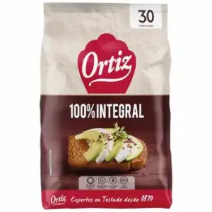 Pan tostado integral Ortiz 324 g.