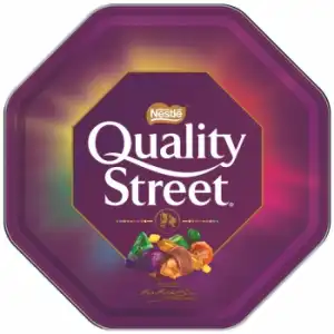 Surtido de bombones de chocolate Nestlé Quality Street lata de 2,5 kg.