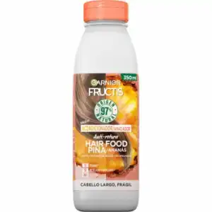 Acondicionador anti-rotura para pelo largo y frágil Fructis Hair Food Piña Garnier 350 ml.