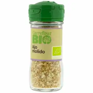 Ajo molido ecológico Carrefour Bio 50 g.