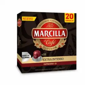 Café Extra Intenso en Cápsulas Marcilla 20 ud.