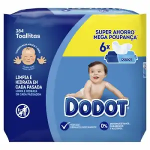 Toallitas DODOT Azul Recambio 6x64 Uds