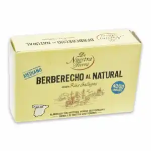 Berberechos al natural De Nuestra Tierra 63 g.