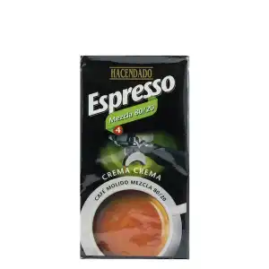 Café molido mezcla Hacendado Espresso Paquete 0.25 kg