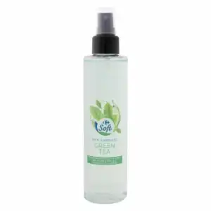 Colonia spray fresca y ligera con notas cítricas y hojas de te y jazmín Carrefour Soft 200 ml.