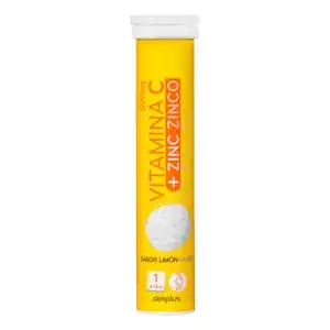 Comprimidos efervescentes vitamina C y zinc Deliplus sabor limón Tubo 0.08 ud