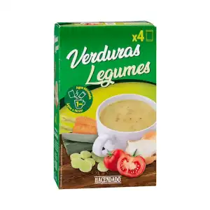 Sopa instantánea de verduras deshidratada Hacendado Caja 0.08 kg