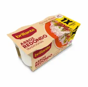 Arroz redondo para microondas Brillante pack de 2 ud. de 200 g.