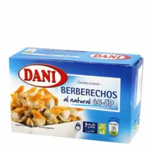 Berberechos al natural Dani sin gluten 110 g.