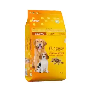 Comida perro adulto Compy con pollo, ternera, frutas y verduras Saco 18 kg