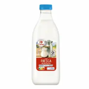 Leche entera fresca Carrefour botella 1 l.