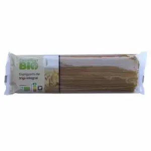 Spaguetti integral ecológico Carrefour Bio 500 g.