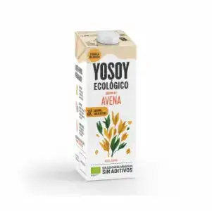 Bebida de avena sin azúcar añadido ecológica YoSoy sin gluten brik 1 l.