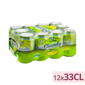 Cerveza Shandy sabor limón Steinburg 12 latas X 330 ml