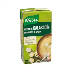 Crema de calabacín Knorr con queso de cabra Brick 500 ml