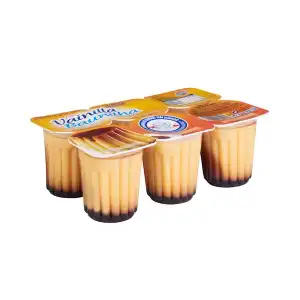 Flan de vainilla con caramelo Hacendado 6 ud. X 0.1 kg