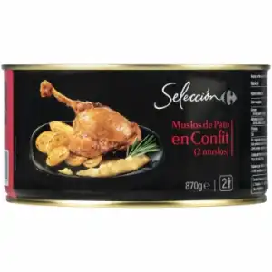 Muslos de pato confitados Carrefour Selección 470 g.