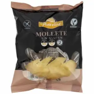 Pan mollete Panceliac sin gluten y sin lactosa 80 g.