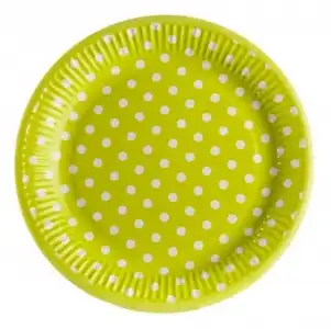 Plato Desechable CARREFOUR HOME  23 cm 8 ud  - Verde