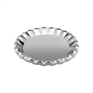 Plato postre plata Navidad Bosque Verde Paquete 10 ud