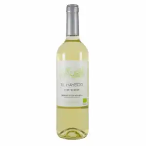 Vino blanco joven ecológico El Hayedo D.O. Ribera del Guadiana Vendimia Seleccionada 75 cl.