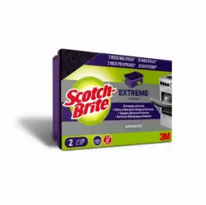 2 Estropajos con esponja Extreme SCOTCH BRITE - Morado