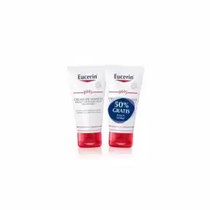 Crema de manos pH5 Eucerin pack de 2 unidades de 75 ml.