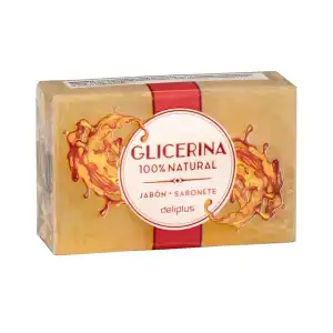 Jabón de manos glicerina 100% natural Deliplus pastilla Paquete 0.125 100 g