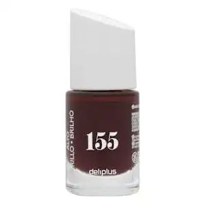 Laca de uñas alto brillo Deliplus 155 chocolate intenso