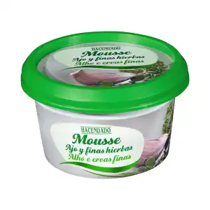 Mousse de queso, ajo y finas hierbas Hacendado Tarrina 0.15 kg