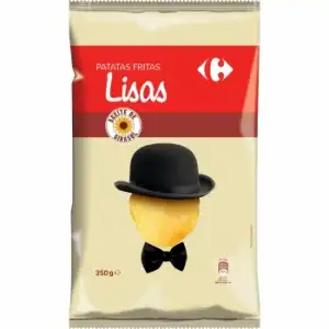 Patatas fritas lisas Carrefour 350 g.