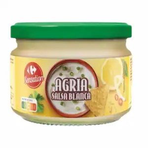 Salsa agria blanca Sensation Carrefour 240 g.