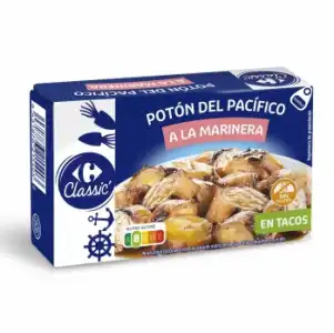 Tacos de potón a la marinera Classic ́ Carrefour sin gluten 65 g.