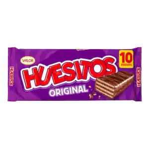 Barritas de barquillo Huesitos bañadas de chocolate con leche Paquete 0.2 kg