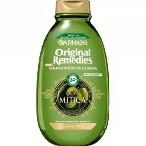 Champú nutrición extrema para pelo seco oliva mítica Original Remedies Garnier 400 ml.