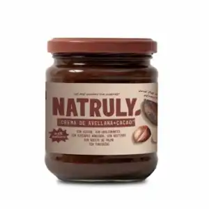 Crema de avellanas y cacao Natruly sin gluten 300 g.