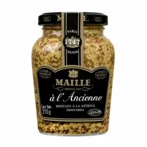 Mostaza a la antigua Maille tarro 210 g.