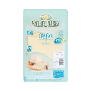 Queso light Entrepinares lonchas Paquete 0.21 kg