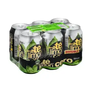 Refresco té sabor limón Hacendado cero 6 latas X 330 ml