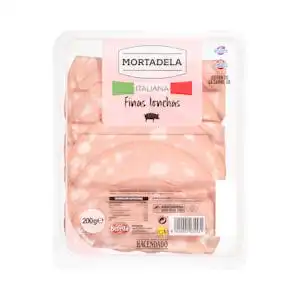 Mortadela italiana Hacendado finas lonchas