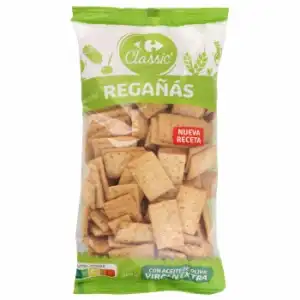 Regañás con sésamo y aceite de oliva virgen extra Carrefour 250 g.