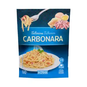 Tallarines a la carbonara Hacendado Sobre 0.19 kg