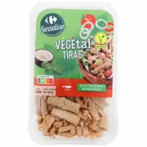 Tiras vegetal Sensation Carrefour 170 g.