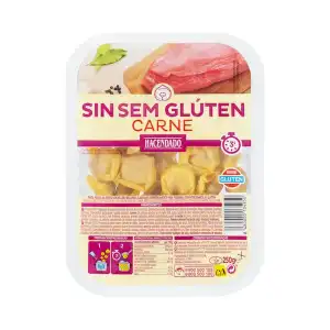 Tortelloni fresco sin gluten carne Hacendado Paquete 0.25 kg