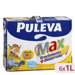 Bebida láctea crecimiento y desarrollo Puleva Max 6 bricks X 1 L