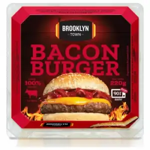 Hamburguesa de vacuno con bacon Bacon Burger Brooklyn Town 220 g.