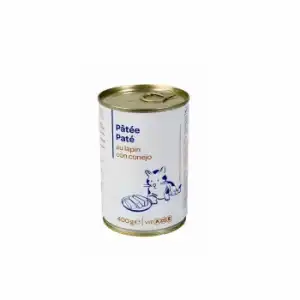 Lata Pate de conejo para Gato 400 gr, Carrefour