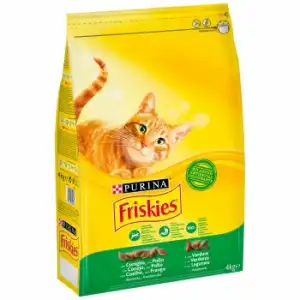 Pienso de conejo, pollo y verdura para gato adulto Purina Friskies 4 Kg