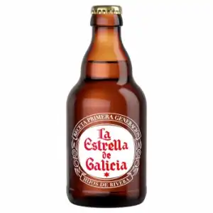 Cerveza La Estrella de Galicia botella 33 cl.